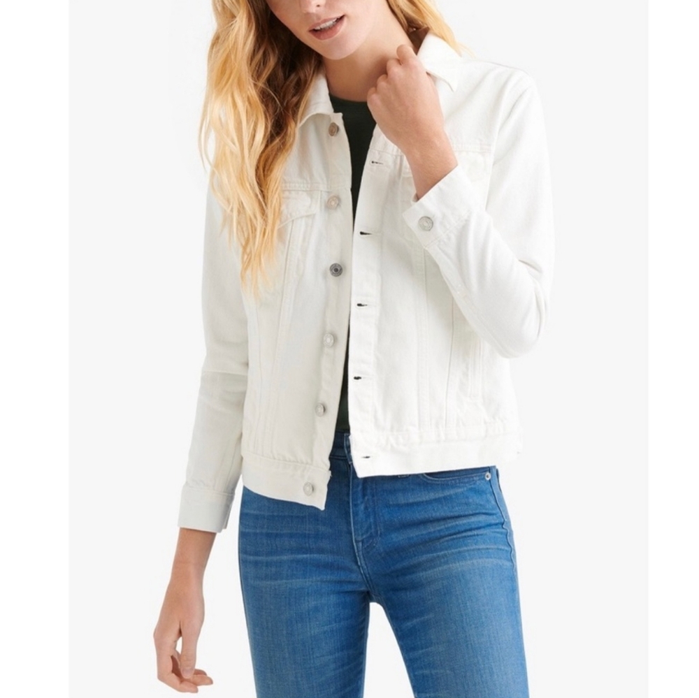 NWOT Lucky Brand Denim Jacket | White | XS
